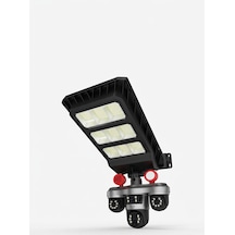 Solar Panelli 3 Lens Dış Mekan Güvenlik Kamerası Hareket Algılamalı Led Aydınlatmalı - Lisinya