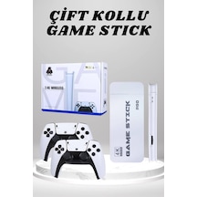 4k Hd Görüntü Kaliteli Retro Game Stick 20000 Oyunlu Çift Kollu Beyaz Game Stick Mh-hs3009-1717