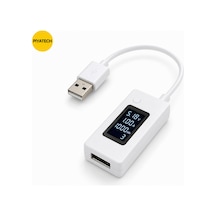 Dijital Led Göstergeli Usb Voltmetre Ampermetre Test Cihazı - Akım Ve Voltaj Ölçer