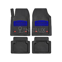 Ford Ranger 2008-2009 Model İle Uyumlu 3d Havuzlu Mavi-siyah Paspas Standart