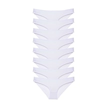 Royaleks 8 adet Süper Eko Set Likralı Kadın Slip Külot Beyaz RYL-EKO8005 Beyaz