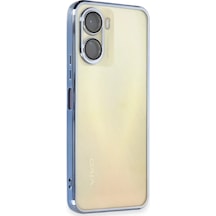 Newface Vivo Y16 Kılıf Razer Lensli Silikon - Açık Mavi