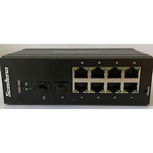Scodeno 8 Port Bakır 8 10/100/1000 2 1000 Port Fiber Girişli 10 Port Endüstriyel Yönetilebilir Poe Switch Ons-8