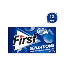 First Damla Sakızlı Şekersiz Sakız 12 x 27 G