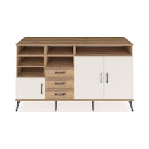 Hyperion Konsol 7 Raflı 3 Çekmeceli 3 Kapaklı 176x44x99 Çam-aytaş Çam-aytaşı/çam