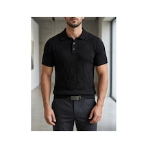 Flex Fashıon Yazlık Soğuk İplik Polo Yaka Erkek Triko Tişört Siyah Baba-oğul Kombinine Uygun Siyah - 875318989 Siyah - 875318989 Siyah