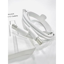 Iphone Usb-c To Usb-c 20w 1 Metre Hızlı Şarj Kopmaz Örgü Kablo Iphone 15-15promax-16-16promax-16plus