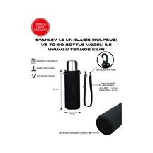 Klasik Kulpsuz 1.0 Lt. İle Uyumlu Omuz Askılı Termos Kılıfı Kamuflaj