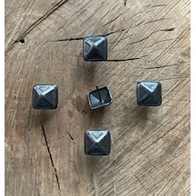 KARE KABARA RAPTİYE KOLTUK KAPI ÇİVİSİ OKSİT SİYAH RENK 20MM 30AD