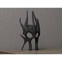 Maske Şeklinde Dekoratif Obje Doğal Pla Malzeme 13cm