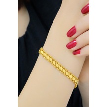 Pullu Bileklik 8 Ayar Sarı Altın