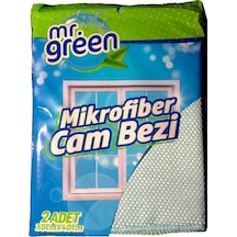 Mr.green Mikrofiber Cam Bezi 2 Li 30x40cm Karışık