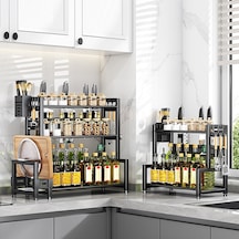 Sones Çift Katmanlı 30 Cm Mutfak Çok Amaçlı Raf Ev Tezgahı Baharat Depolama Rafları Diğer