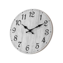 Sessiz Duvar Saatleri, Mutfak Banyo Dekoratif Vintage Rustik Ahşap Saatler Fmy Diğer