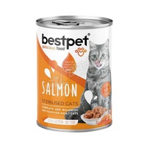 3 Adet Bestpet Sterilised Somonlu Kısırlaştırılmış Kedi Konservesi 400 Gr