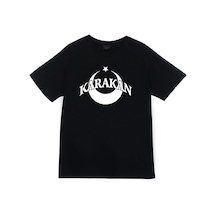 Karakan Baskılı Unisex %100 Pamuk Siyah T-shirt SIYAH