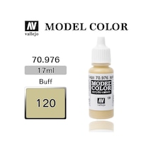 17 Ml. 120 Buff-matt Model Color Serisi Maket Boyası, Vallejo 70976 Standart
