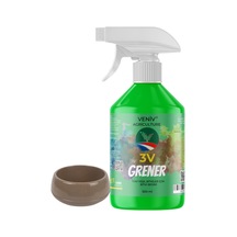 3v Grener Çiçeklendirici Ve Yeşil Yaprak Bitki Besini 500 Ml+2l Dekoratif Yassı Saksı 1