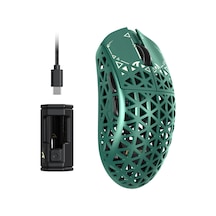 R5 Ultra Karbon Fiber Hyperspeed Kablosuz Gaming Mouse 39g Süper Hafif, Paw3950max Sensör, 42000 Dpı, 8000hz Kablosuz Polling, Bt/2.4g/kablolu Usb-c, Windows/mac Uyumlu Green