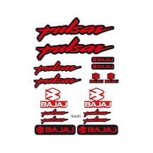 Pulsar Uyumlu A4 Çoklu Sticker Seti 02 Diğer