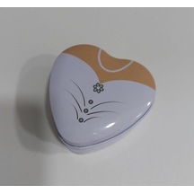 Metal , Kalp Şeklinde , Küçük Aksesuar Kutu
