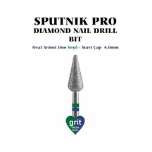 Elmas Oval Armut Freze Duo Yeşil-mavi Çap 4,0mm