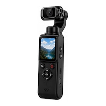 Tr 4k Vlog Video Kamera 64mp, 2 Eksen Gimbal, Wifi, 1.7'' Hd Ekran