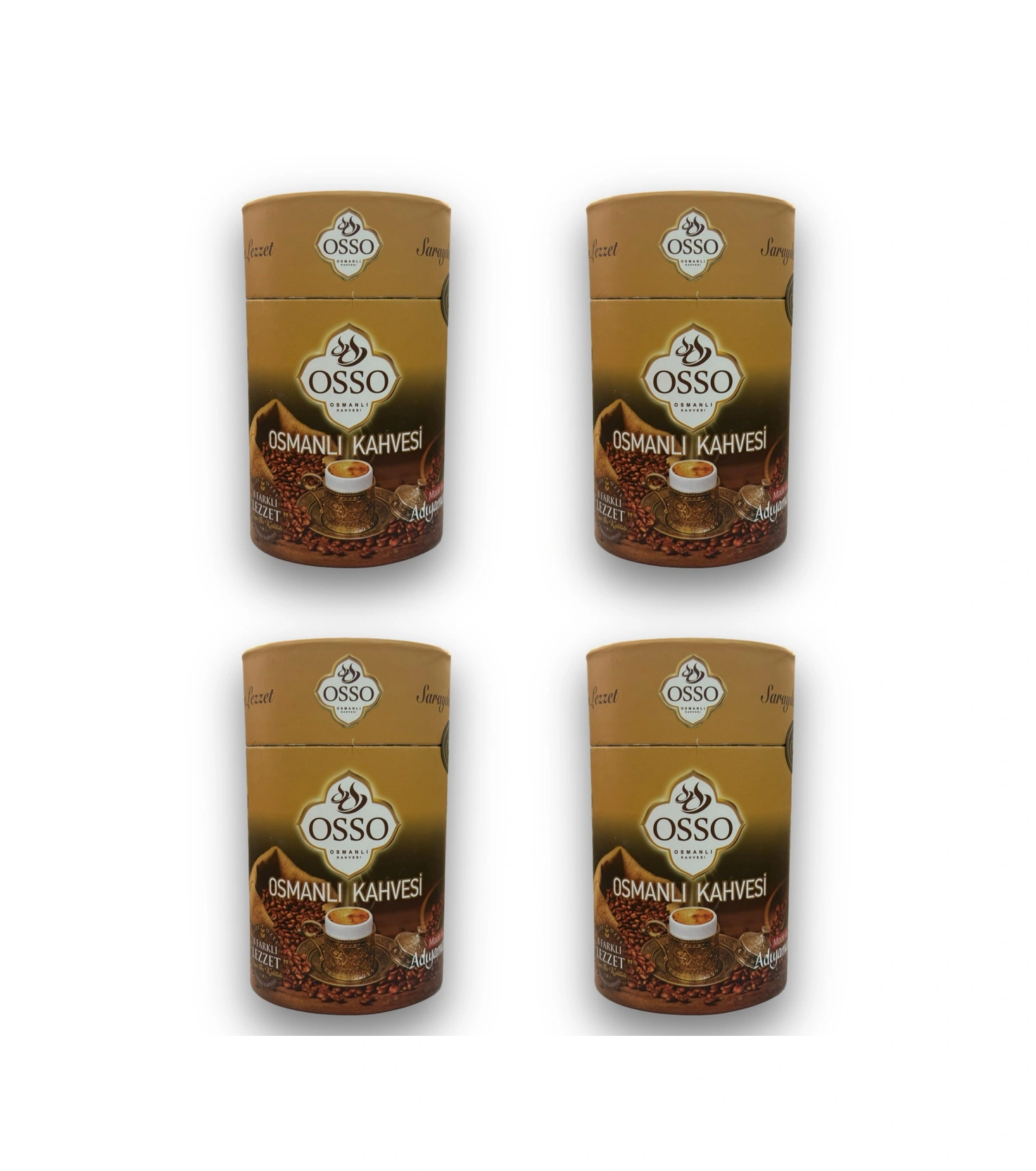 Osso 4 Lü Silindir Osmanlı Kahvesi 4x200 800gr Diğer