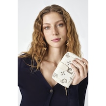 Pierre Cardin 06pc25y607 Kadın Cüzdan Beyaz Büyük Monogram