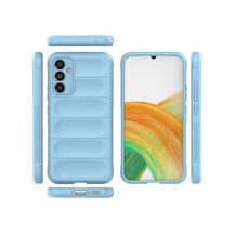 Samsung Galaxy Uyumlu M34 5g Kılıf Optimum Silikon - Sky Blue Bz8683140642358