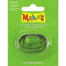 Makin'S Clay Kesici Kalıp Seti Oval 3 Parça Kod:36005
