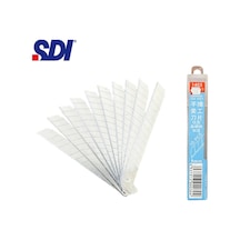 Sdı 1403 Çelik Maket Bıçağı Falçata Ucu Yedeği 9mm 60 Derece Küçük 10& 39lu