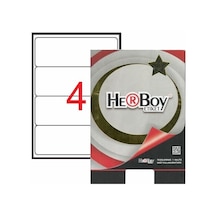 Herboy Hb-1104 192mmx59mm Beyaz Lazer Etiket 104