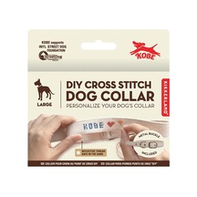Dıy Kanaviçe Köpek Tasması - Köpek Tasması - Large Çok Renkli