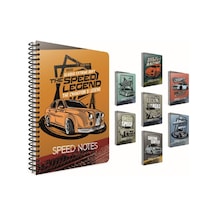 Gıpta Speed Notes Spiralli Karton Kapak Defter A4 80 Yp Kareli Çok Renkli