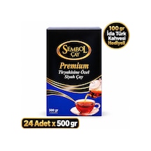 Premium Tiryakisine Özel Siyah Çay 500 Gr X 24 Adet