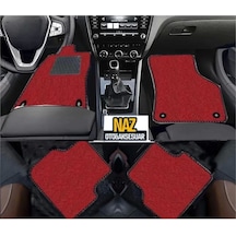 Peugeot Rıfter 2019 Sonrası Kırmızı Halı Siyah Kenar Petek Topuk