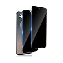 Samsung Galaxy S25 Fe İçin İle Uyumlu 5d Hayalet Gizli Tam Kaplama Siyah Renk Ekran Koruyucu Cam