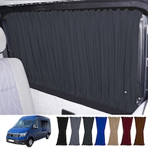 Pandami Volkswagen Crafter 2.nesil Uzun Şase 2018+ Uyumlu Füme Raylı Oto Perde Takımı