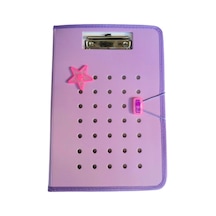 A4 Boy Kapaklı Sekreterlik Lastikli Delikli Model 23x32 Cm Sekreter Dosyası 1 Adet Mor