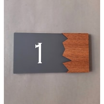 Wooden Serisi Pleksi Kapı Numarası (511985697)
