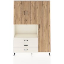 Arges Dolap 7 Raflı 3 Çekmeceli 3 Kapaklı 132x30x195 Aytaşı-ç... Aytaşı
