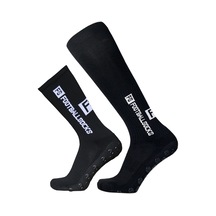 Hallow-2 Çift Futbol Çorapları Mürettebat Çorapları ve Diz Siyah39-46