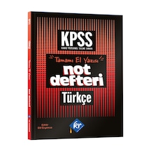 2026 Önlisans- Lise KPSS Türkçe Konu Anlatımlı Not Defteri KR Akademi Yayınları