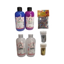 Slime Slaym Yapma Seti 250Ml 4 Adet + Toz Sim 2 Adet + Köpük N11.157