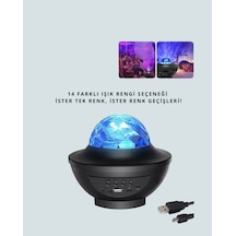 Hnrlıshp Bluetooth & Usb Müzik Çalar Gece Lambası 50 M² Kapsama, Uzaktan Kumanda Yeşil