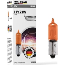 Wolfram 12v H21 Ampul 21w Turuncu Şaşı Yakın Tırnak