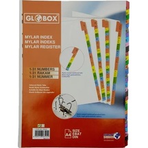 Globox 6545 Mylar Karton Ayraç A4 1-31 Rakam