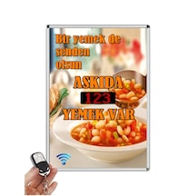 Askıda Yemek Elektronik Ledli Sayıcı Uzaktan Kumandalı
