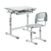 Ayarlanabilir Ergonomik Çocuk Aktivite Masası 3-10 Yaş- Gri